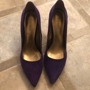 Nine West purple suede 👠 heels